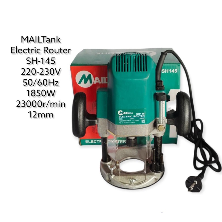 MESIN ROUTER PROFIL KAYU BESAR MAILTANK SH-145 12MM MESIN TRIMMER KAYU BESAR