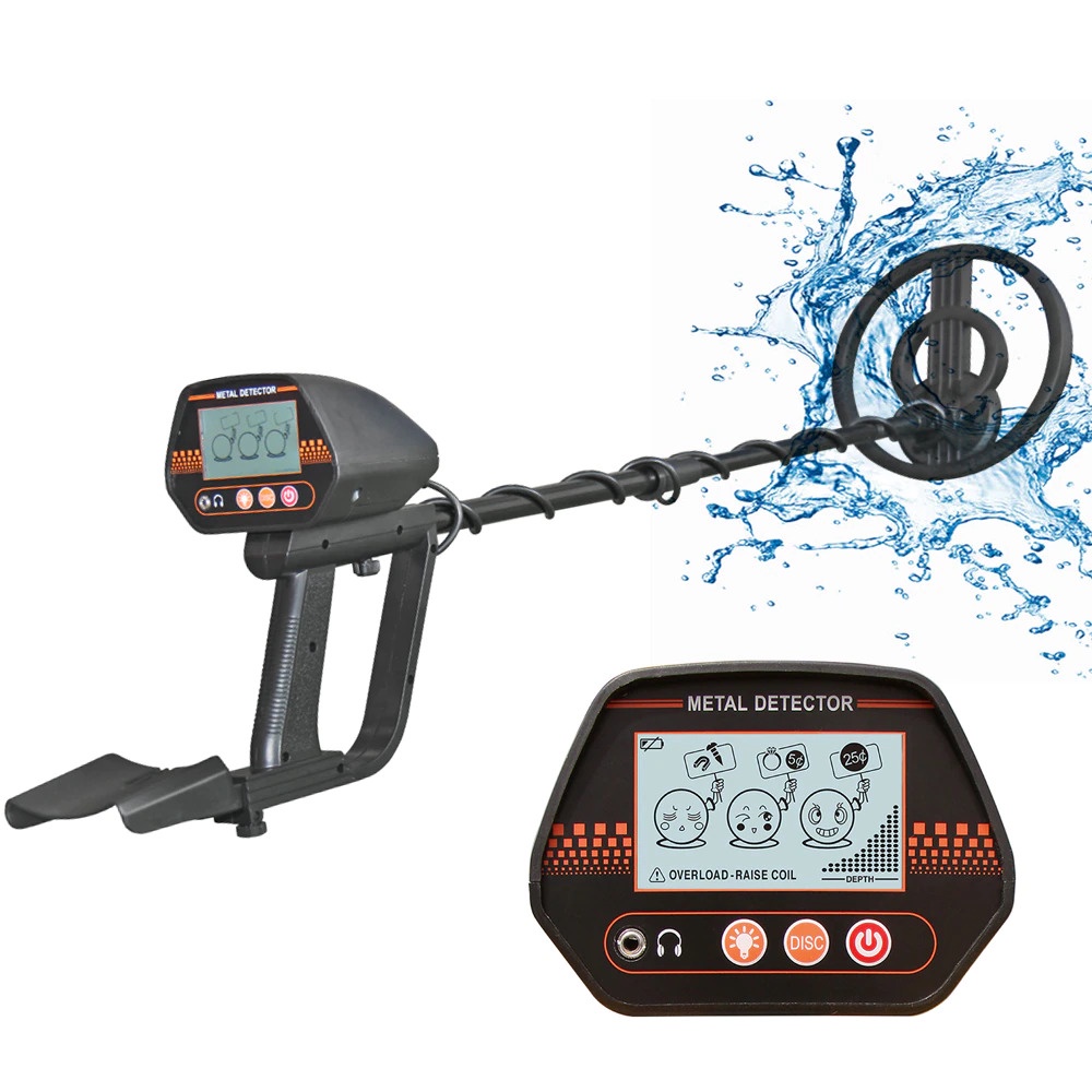 metal detector detektor alat pendeteksi koin emas silver logam dan lainya waterproof anti air Gold D