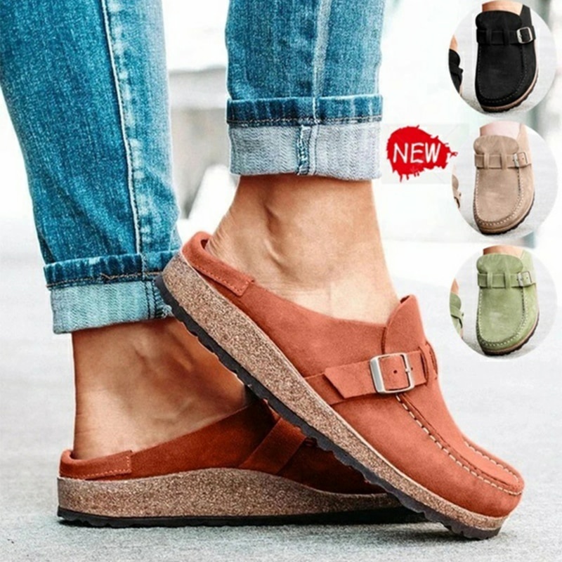 Women Loafers Retro Shoes Slip on Ladies Comfort Flats Platform Female Zapatos Mujer New Plus Size C