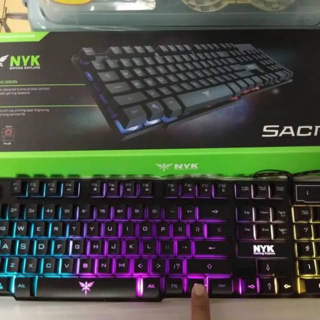 Nyk K-02 Sacred Keyboard Gaming BackLight Hitam