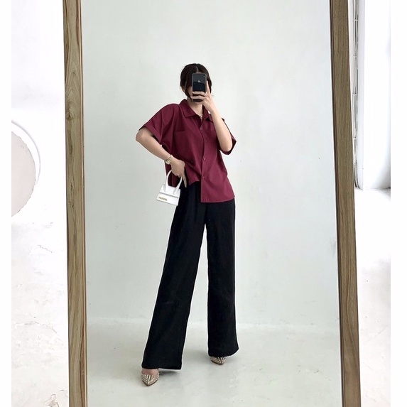 RUMI SHIRT - MONERE OFFICIAL / GOULDING OFFICIAL / ATASAN WANITA / KEMEJA WANITA