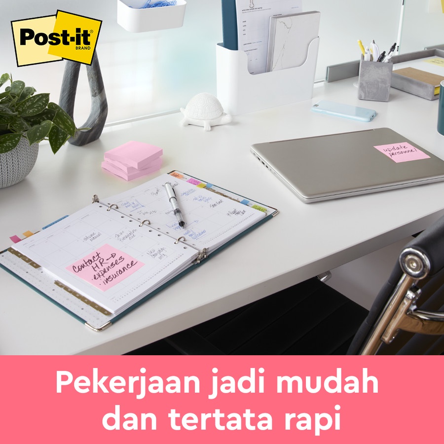 POST IT 3M 654-1MP Original Millennial Pink 76x76 1 Pad 100 Lembar