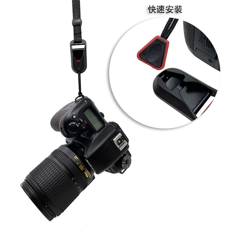 Backpacker Hand Wrist Strap Leather Quick Release Buckle For SLR DSLR Mirrorless