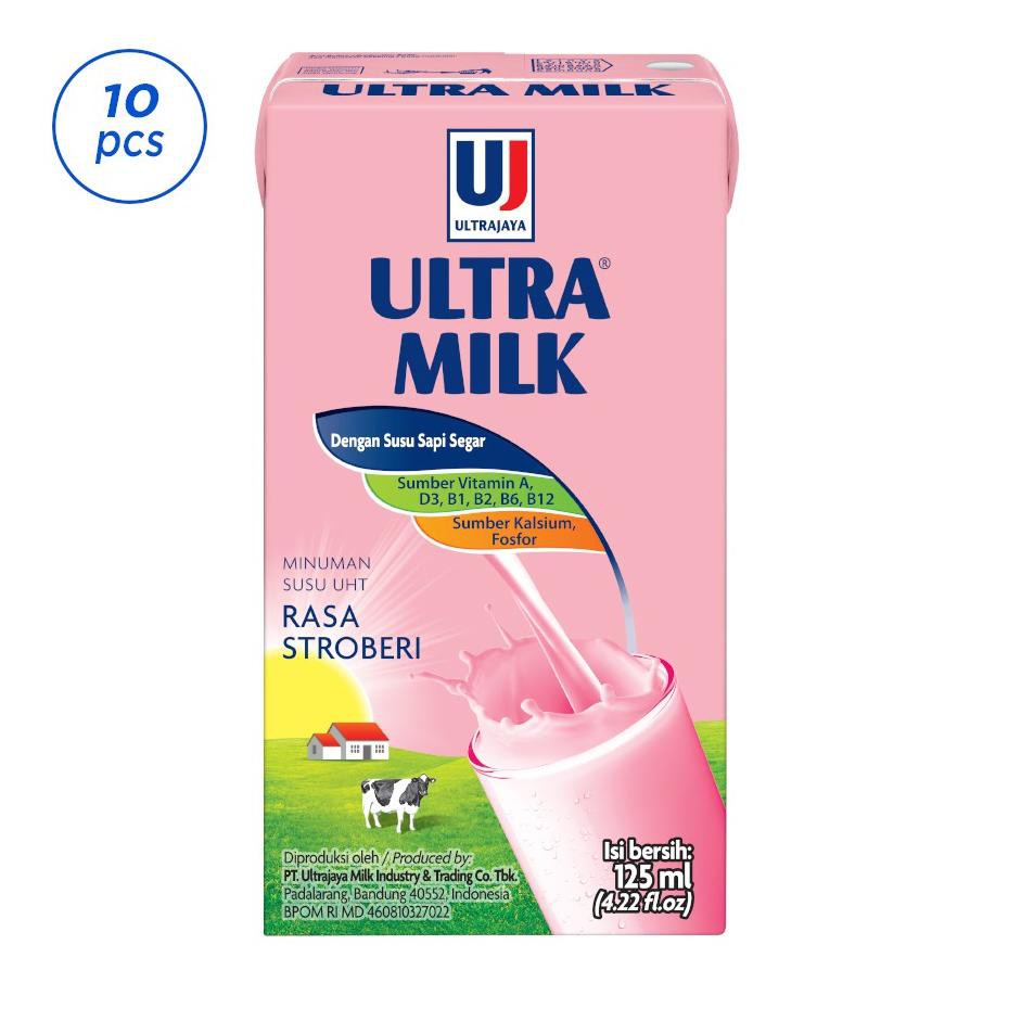 

M3njuAl|Ultra Milk Stroberi 125ml (10pcs).J mas1h_pr0mo