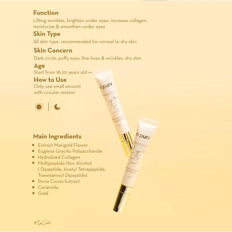 NPURE Eye Power Serum Concentrate Marigold Series