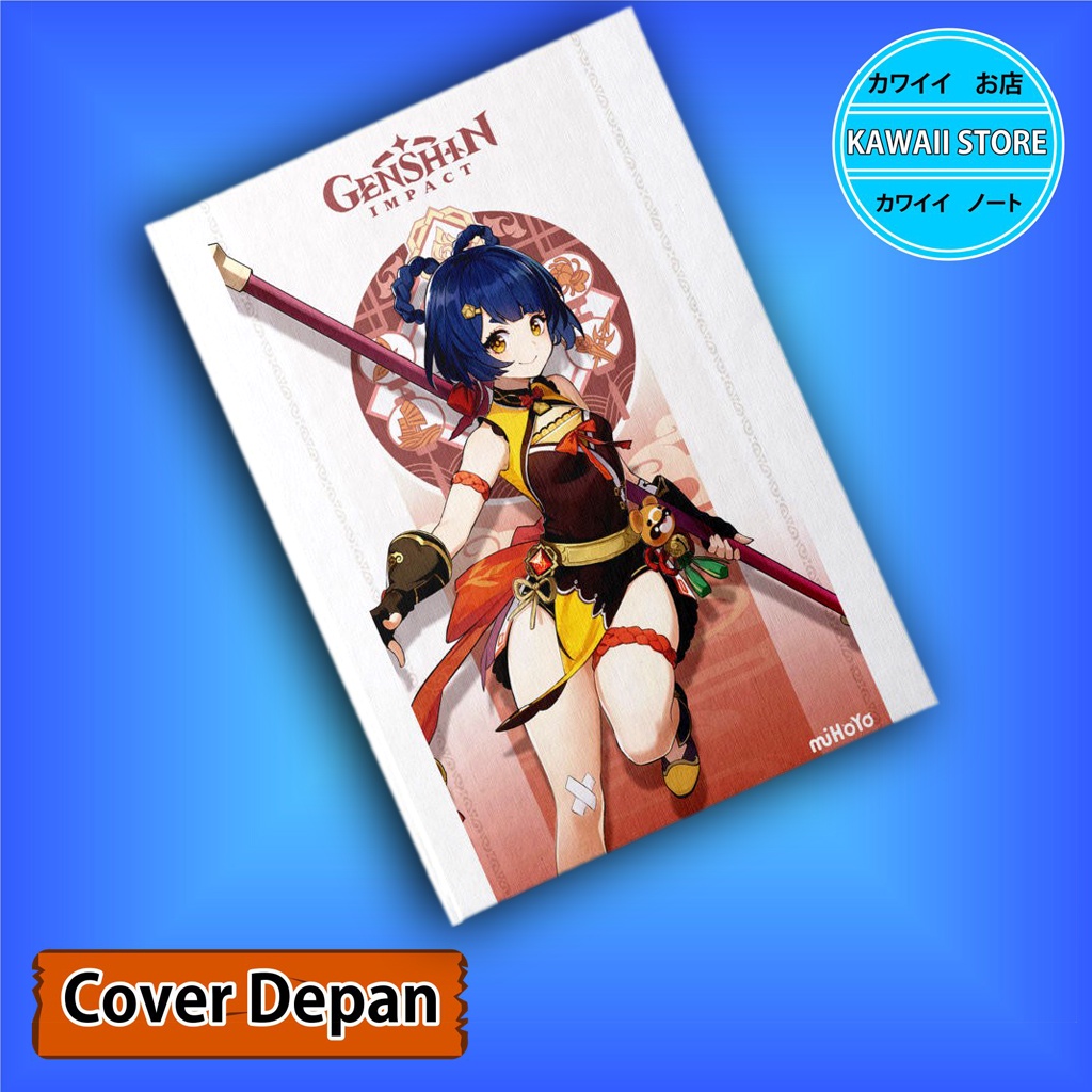 

Notebook / Pocket book Hard Cover Anime Game Genshin Impact XIANGLING uk A5 & A6 / Notes Book