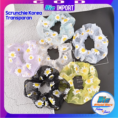 Ikat Rambut Scrunchie Transparan Premium Impor Best Seller