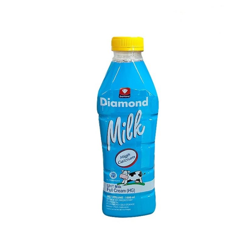 DIAMOND MILK UHT FULL CREAM PREMIUM 1 LITER (BOTOL)