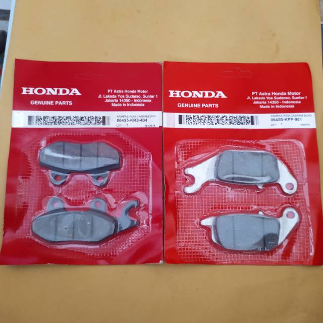 Kampas rem paket depan + belakang supra x 125 lama supra x 125 injeksi