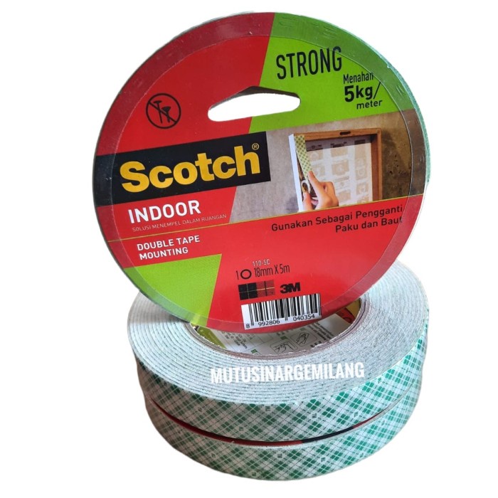 

Murah 3M Scotch Double Tape Mounting 110-5C Uk 18Mmx5Mtr Original 5Kg1Mtr Trendi
