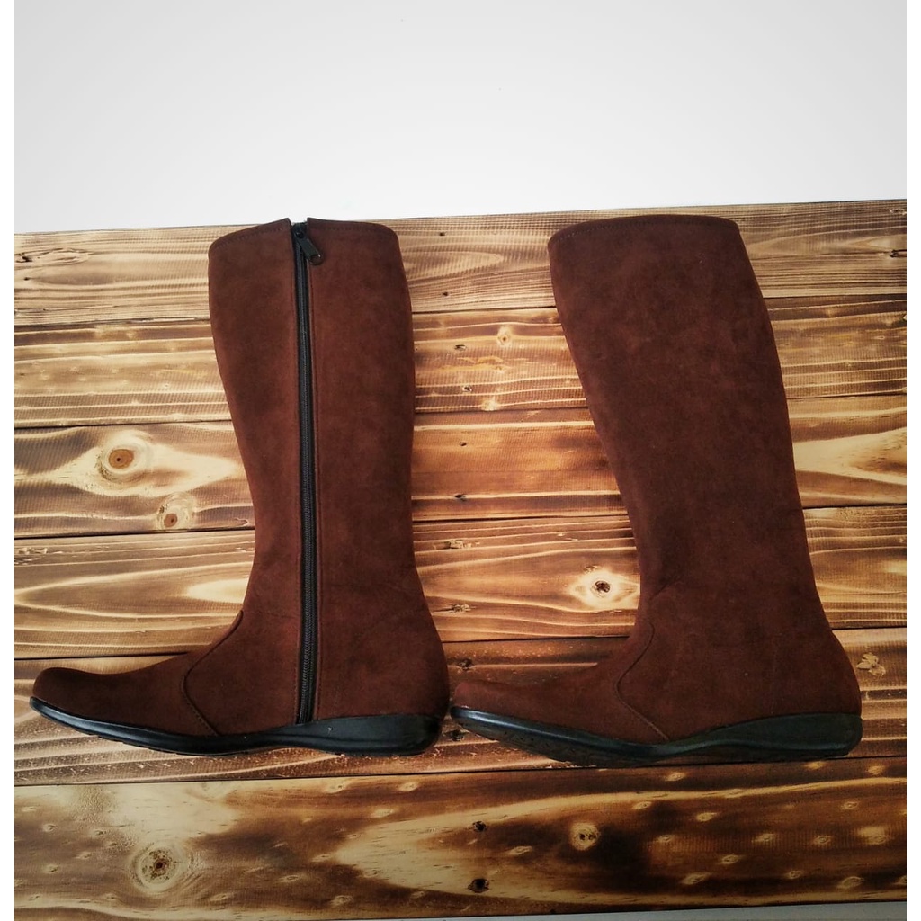 OFFICIAL Sepatu Boots Panjang-Sepatu Wanita-Hak Flat Wanita