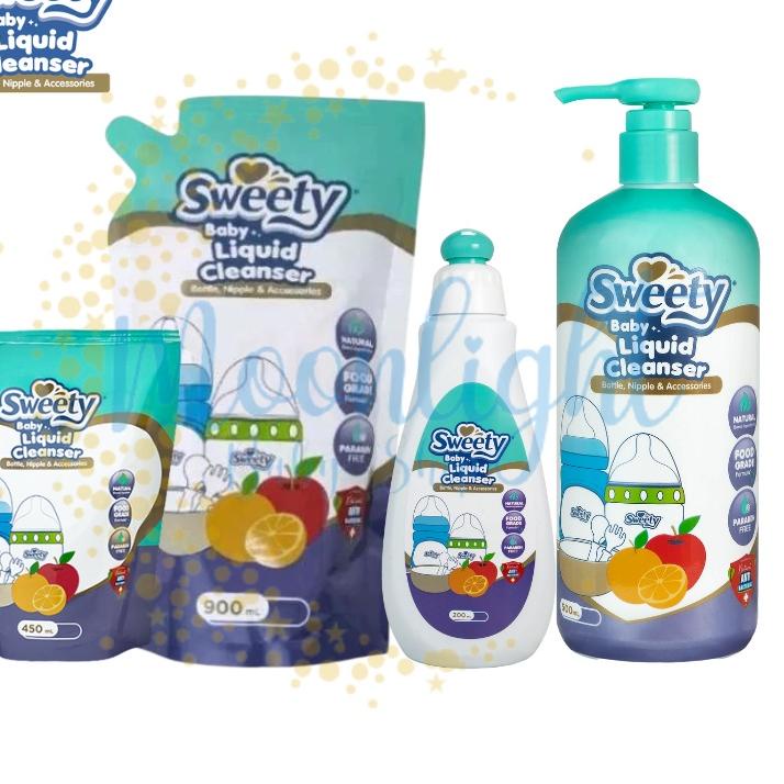 NEW  11.11 Sweety Baby Liquid Cleanser Sabun Cuci Botol Pouch Bayi 200ml / 450ml / 500ml / 900 ml [K