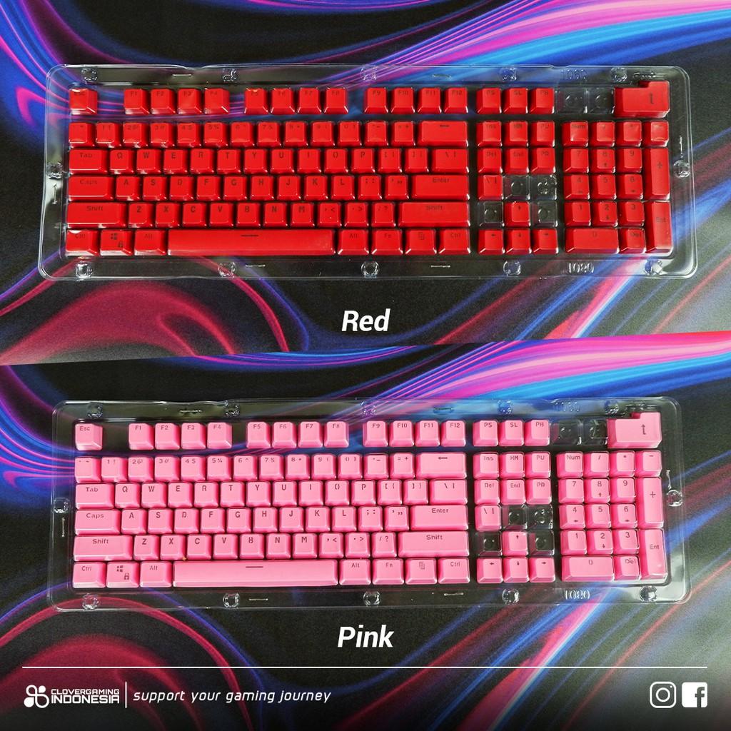 Keycaps CLV PBT Color Standart Double Shot - 106 Key Set Custom Color