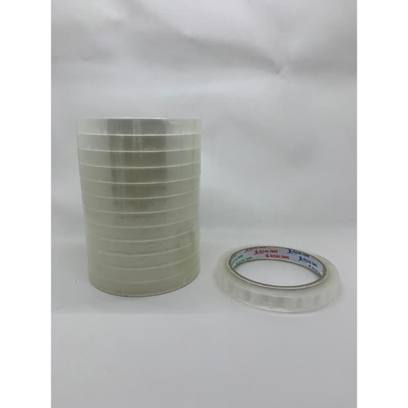 

LAKBAN ISOLASI 1/2 INCH UKURAN 12MM X 60 YARD