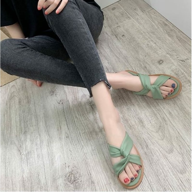 [SALE] SLOP SANDAL FLATS KS2041 IQ #Realstock