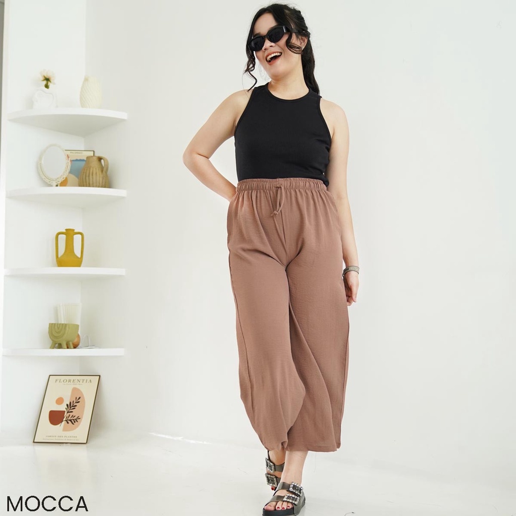 Celana Panjang Tali Serut Airflow Bawahan Wanita