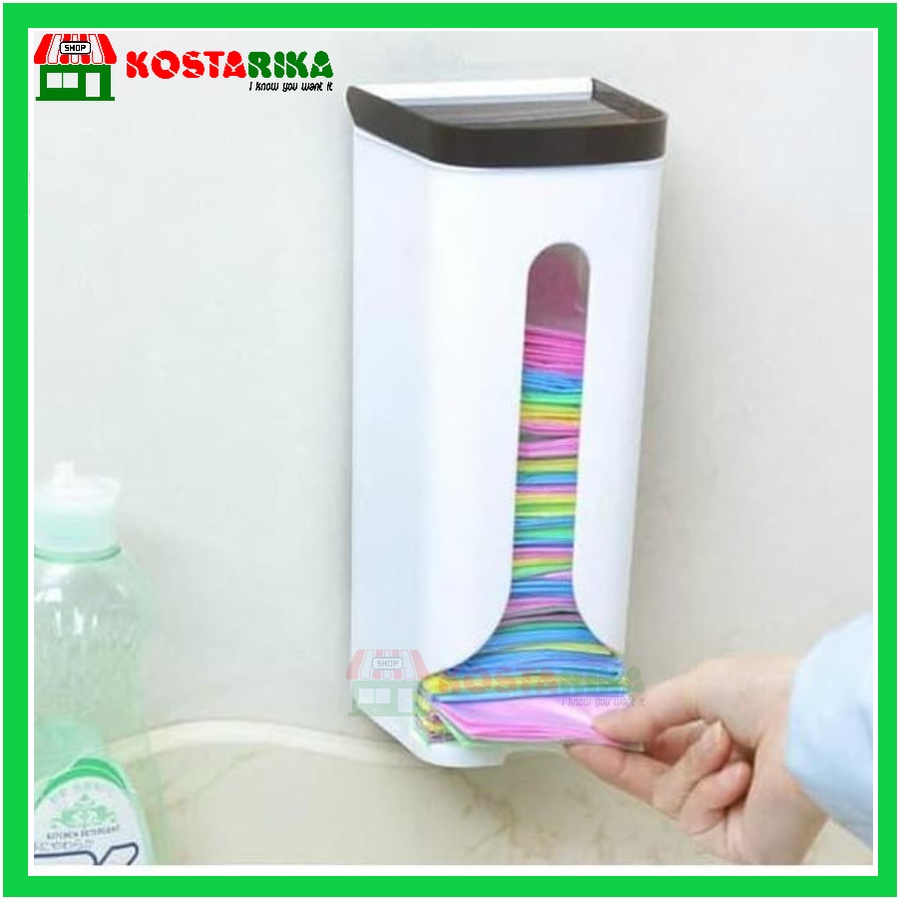 Tempat Kresek Dispenser Kantong Plastik Penyimpanan Kantong Plastik Rapi Plastic Storage Box Organizer