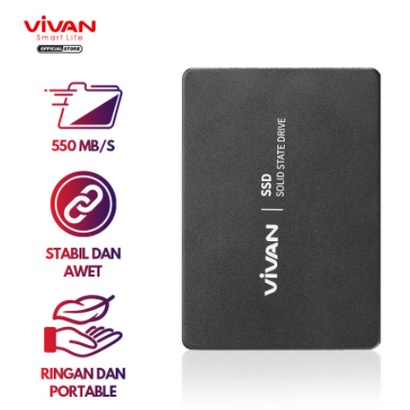 VIVAN SSD Hardisk/Harddisk Eksternal/External Portable 120GB/240GB (550MB/S)