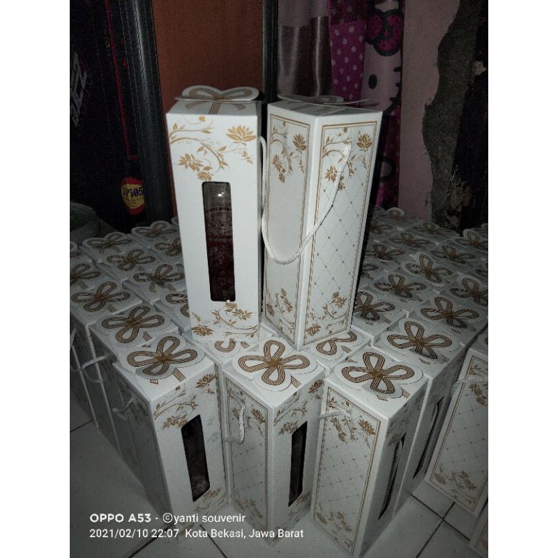 KEMASAN PAPERBOX SOUVENIR BOTOL 420 ML