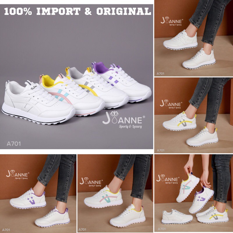 RESTOCK! [ORIGINAL] JOANNE Leather Sneakers Shoes Sepatu Wanita #A701