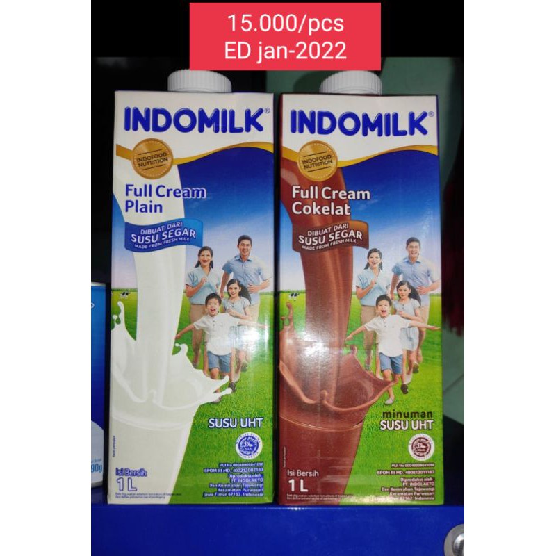 

Susu UHT indomilk 1 Liter