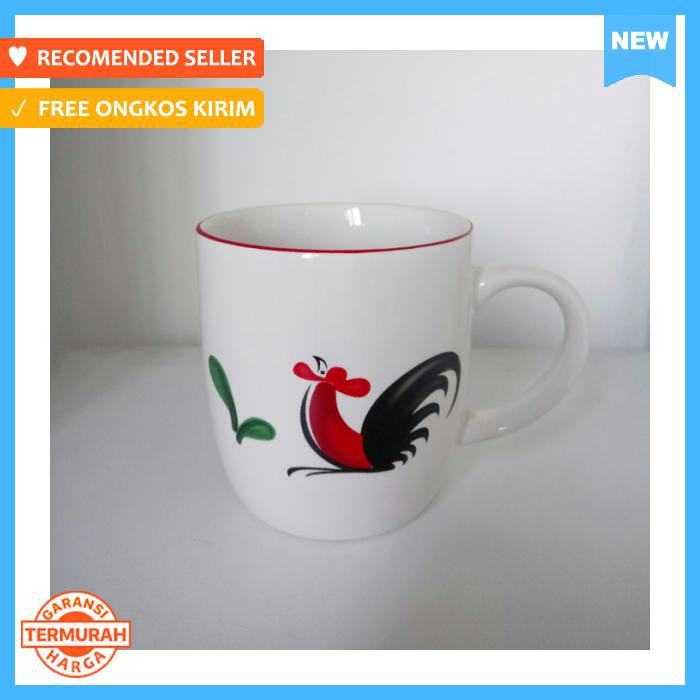 RUMAUMA LEGEND ROOSTER MUG - GELAS MINUM MOTIF AYAM JAGO - PERALATAN MAKAN - GELAS & MUG