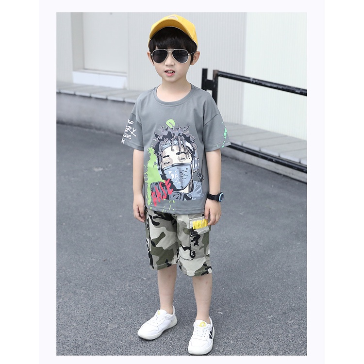Baju Anak Laki Laki Setelan Remaja Fashion Boyset  Army JITSU Teenager Korean Style Import-4