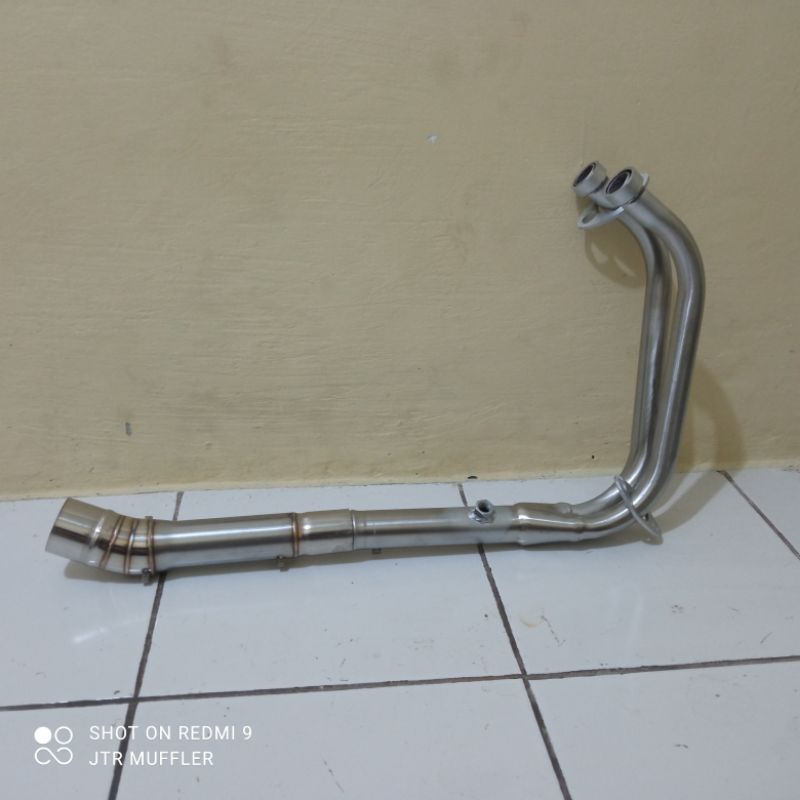 pipa Leher header knalpot underbelly kolong ninja 250 karbu ninja 250 fi Z250 R25 MT25 R15 v3
