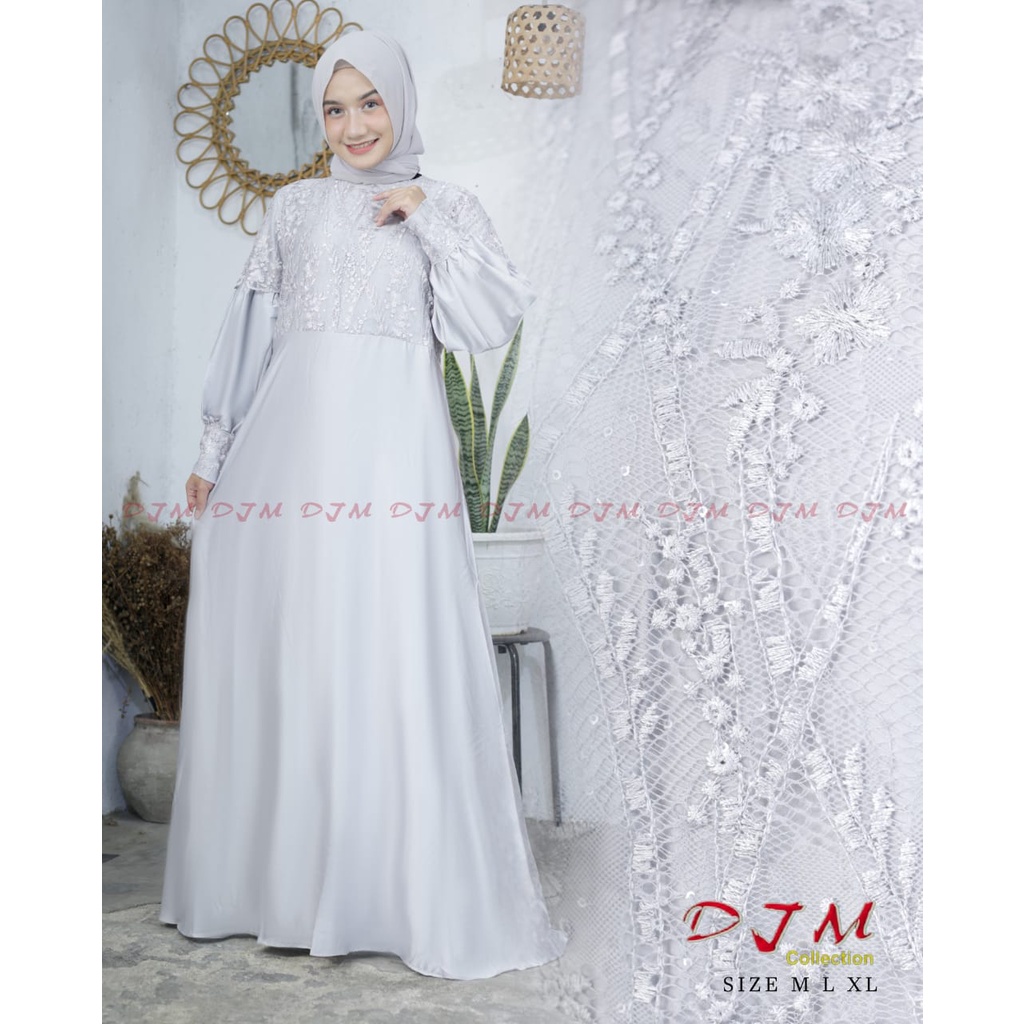 Permata Olshop / Kebaya Gamis Alisya DJM / Dress Pesta Kondangan / Baju Kebaya Modern Pesta / Baju Bridesmaid