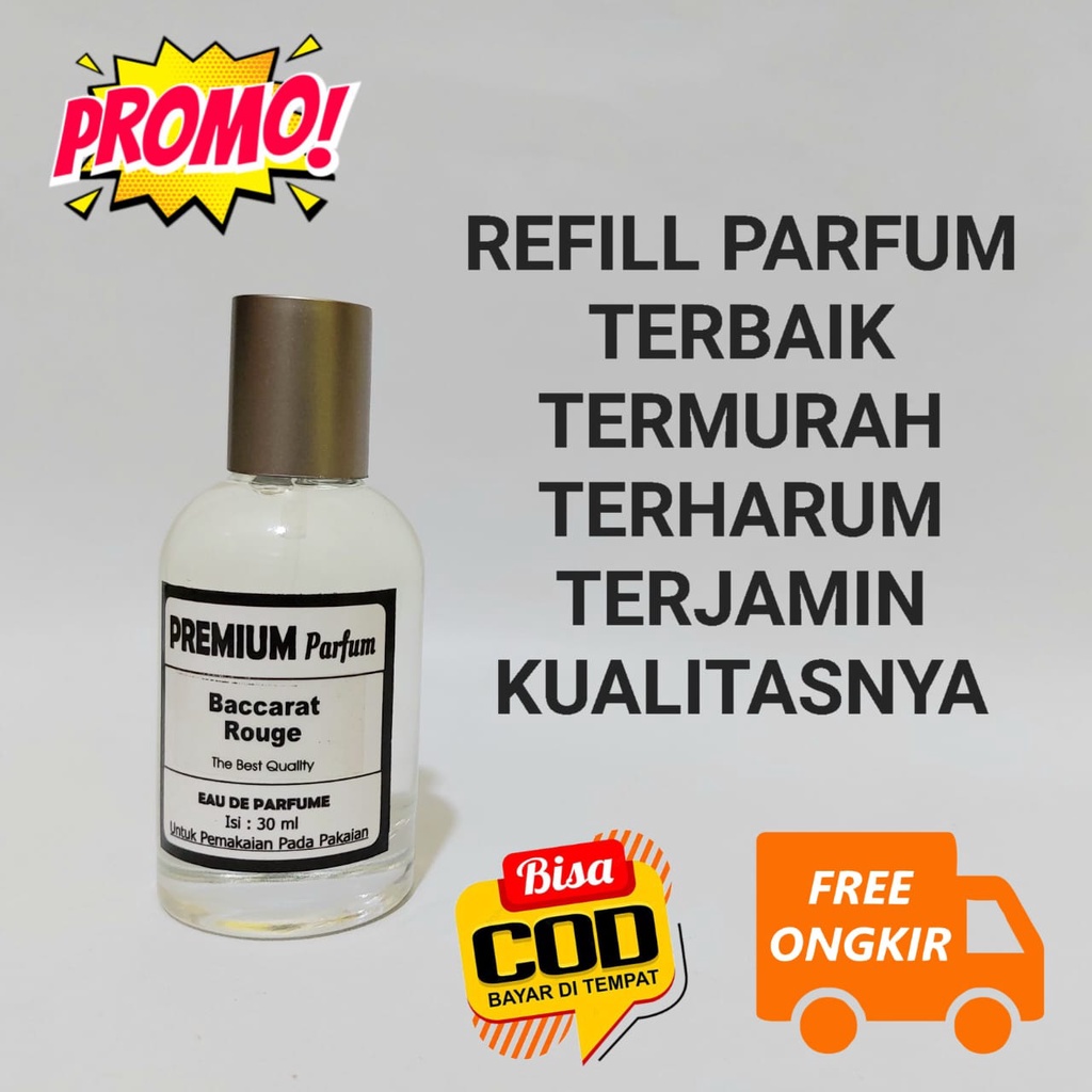 (30LLB) PARFUM ISI ULANG 30 ML KUALITAS PREMIUM, TAHAN LEBIH DARI 6 JAM. PARFUM REFILL DENGAN HARGA TERMURAH.