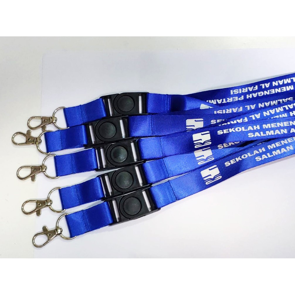 

Tali ID Card Nylon 2 cm sablon + Stopper + Jahit / Tali lanyard sablon / Tali ID Card