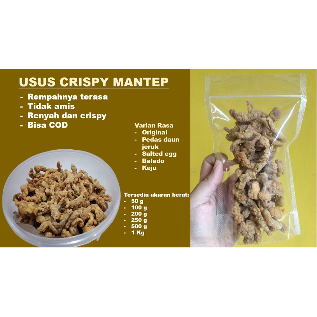 

Keripik usus ayam Mantep