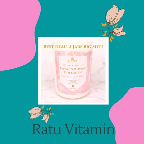 Royals Bovine Collagen Peptides HALAL BIG SIZE 1000gr