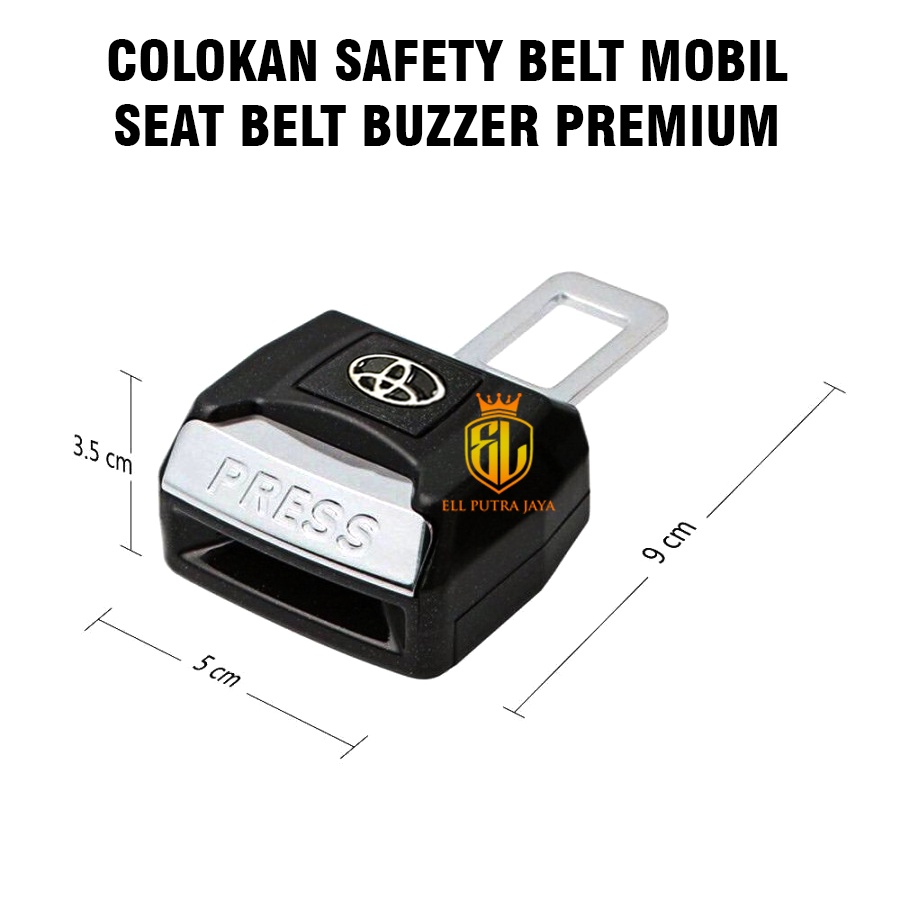 COLOKAN SAFETY BELT MOBIL / SEAT BELT BUZZER LOGO TOYOTA