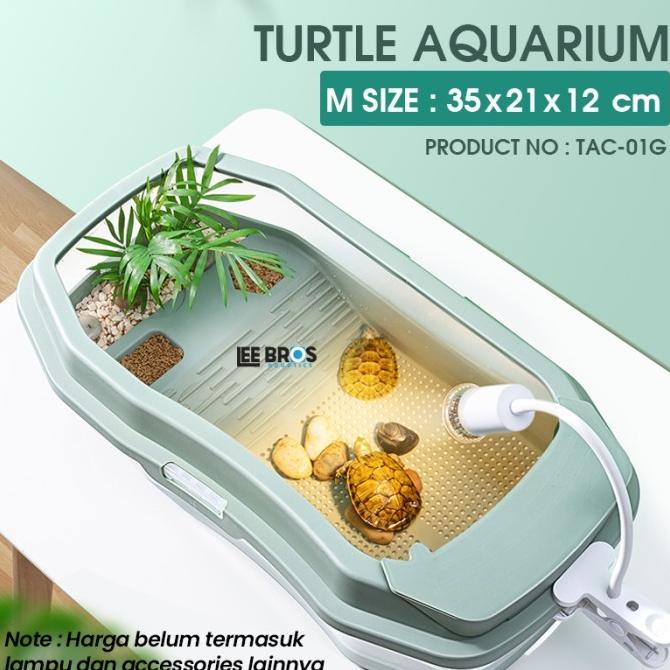 Aquarium Kura Kura / Turtle Aquarium / Tank / Kandang Kura Tac-01G Jenikajanet