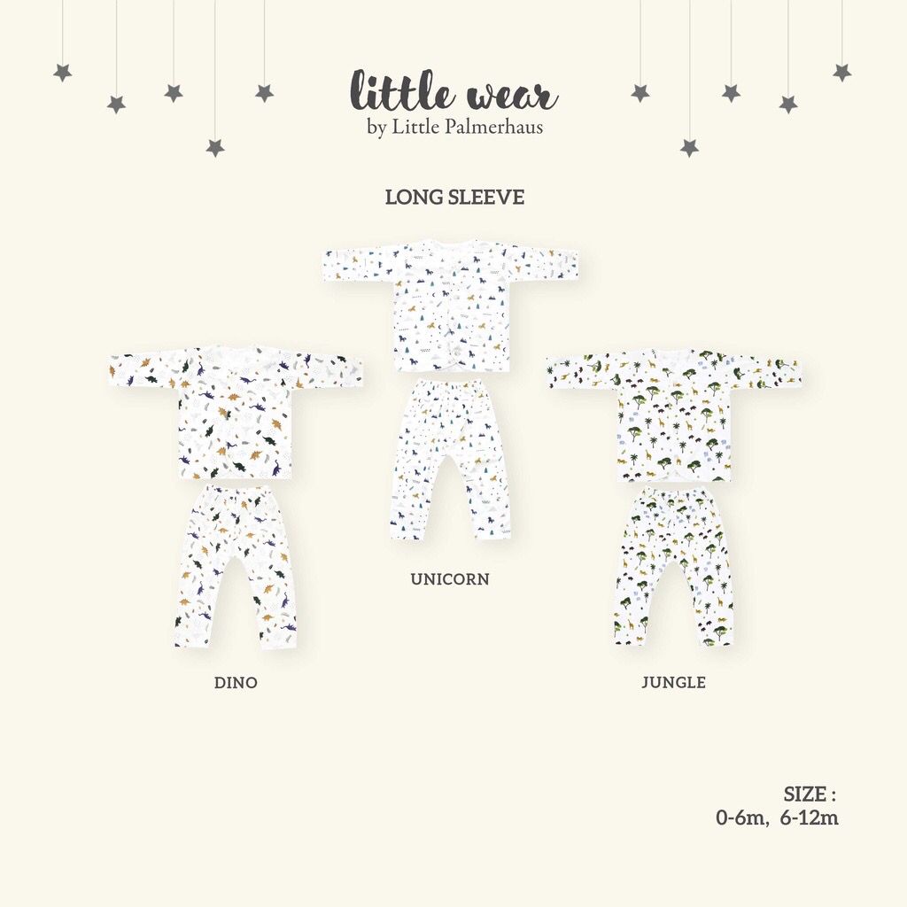 Little Palmerhaus - Little Wear SHORT SLEEVE/LONG SLEEVE - Pendek &amp; Panjang 0-6,6-12