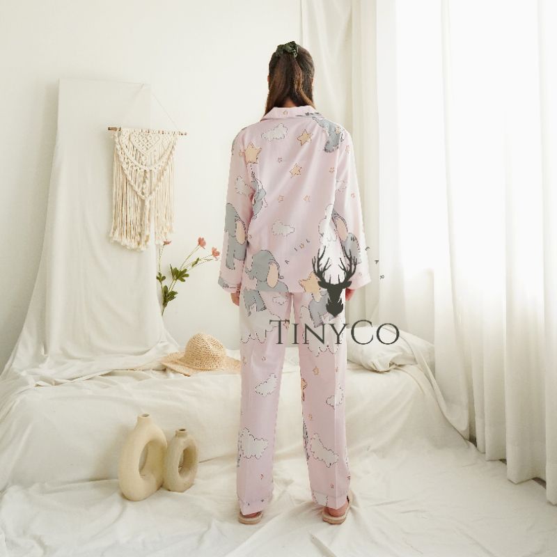 PIYAMA PREMIUM COTTON  || DUMBO PINK