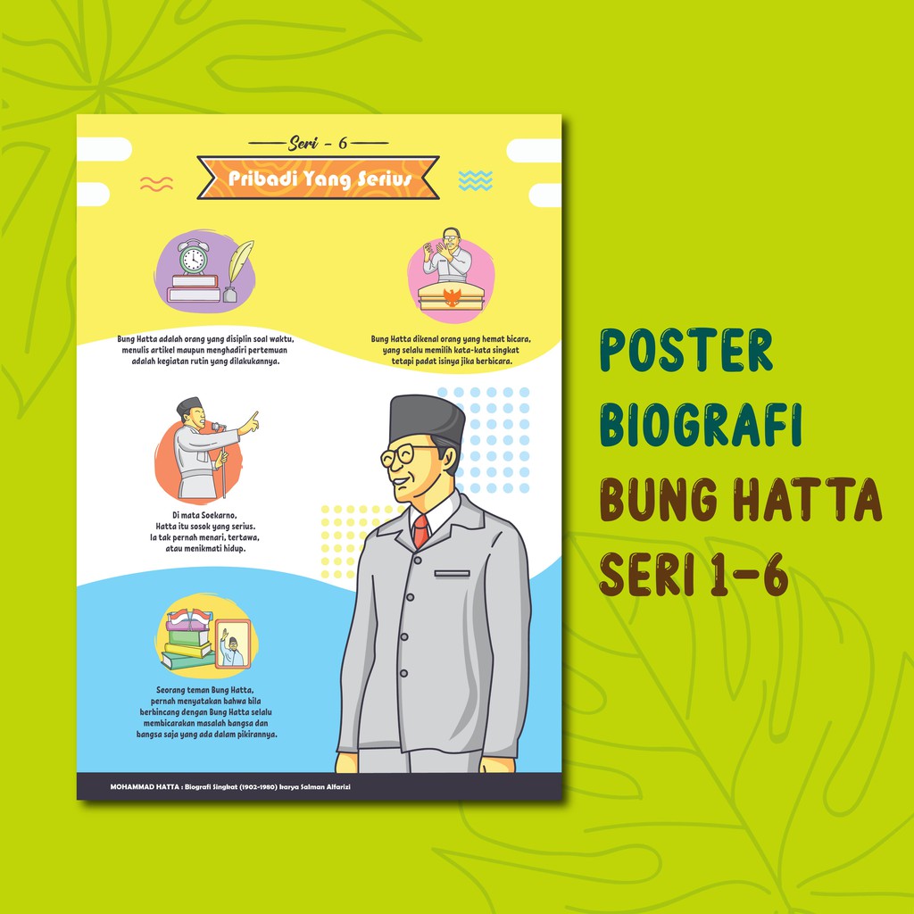 Posteria Poster Pendidikan Anak Belajar Biografi Bung Hatta Seri 1 6 Shopee Indonesia 6 Hal yang Harus Diperhatikan Sebelum Menulis Biografi.