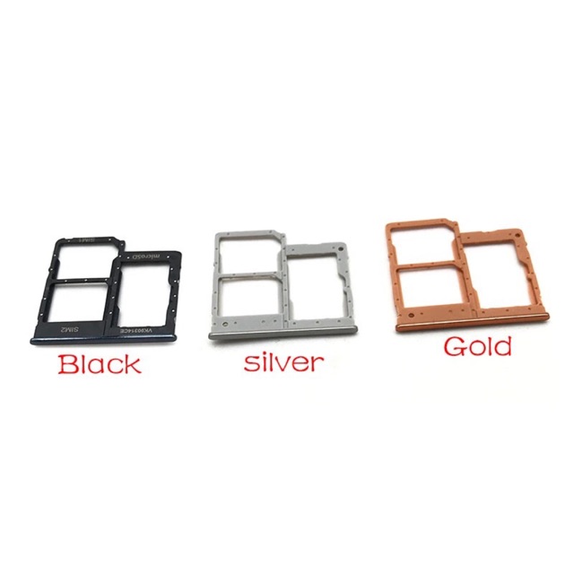 Sim Tray Simtray Slot Sim Card Simlock Simholder Adapter Tempat Dudukan Samsung Galaxy A40 A405 Dual