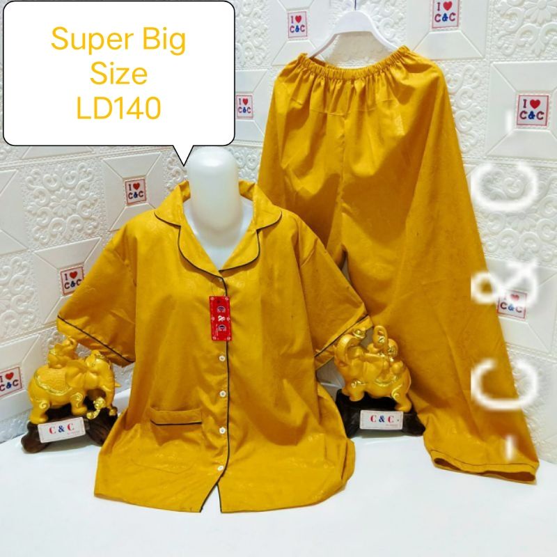 CNC - Baju Tidur/Piyama CP 7XL Hembos/Super Big Jumbo Ld140-Mustard