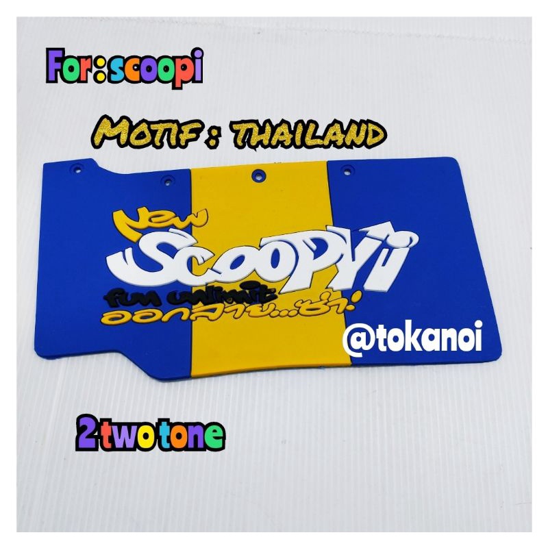 Mudflap motor scoopy thailand pelindung bawah kolong scoopy two tone