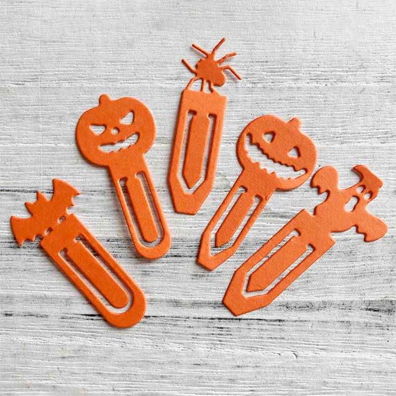 Cetakan Stensil Cutting Dies Motif Halloween Bahan Metal Untuk Scrapbook / Craft DIY / Embossing