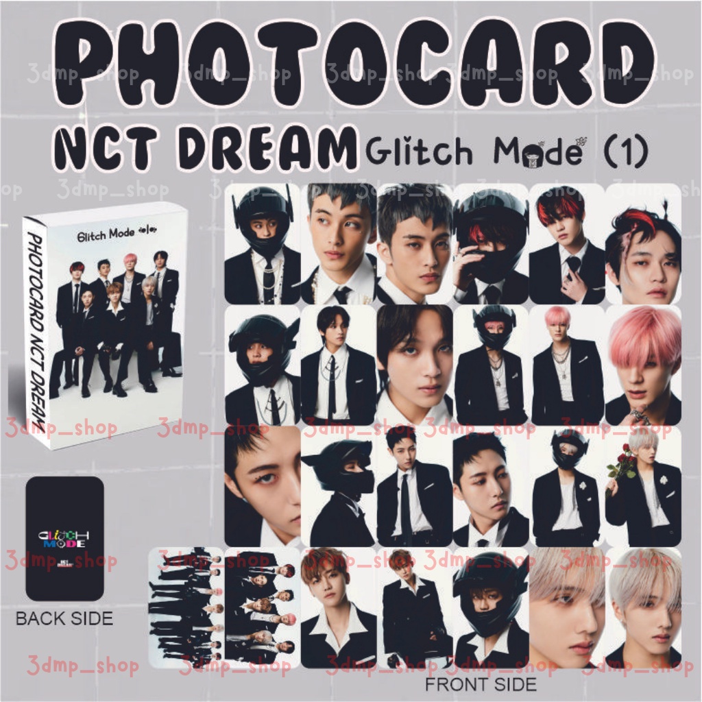 [2 sisi  - 25 lembar] Photocard nct dream glitch mode bolak balik beat box candy