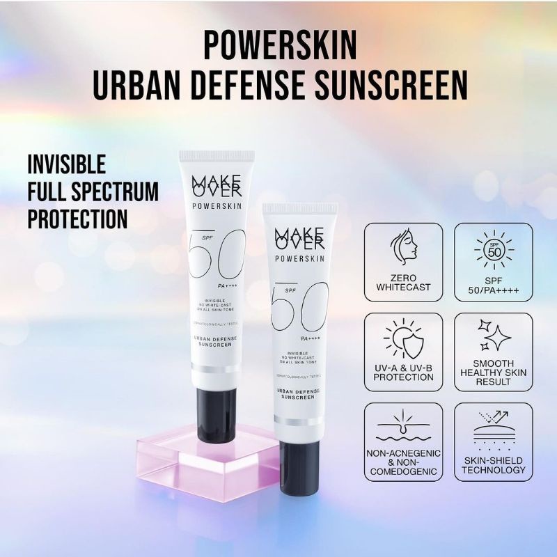 MAKE OVER POWERSKIN Urban Defense Sunscreen | Sunscreen Sunblock MAKE OVER