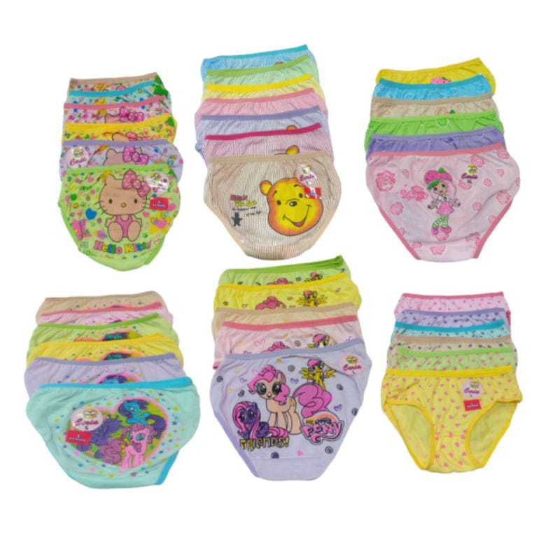 Celana Dalam Anak Cewek Bergambar Ecer 4 pcs