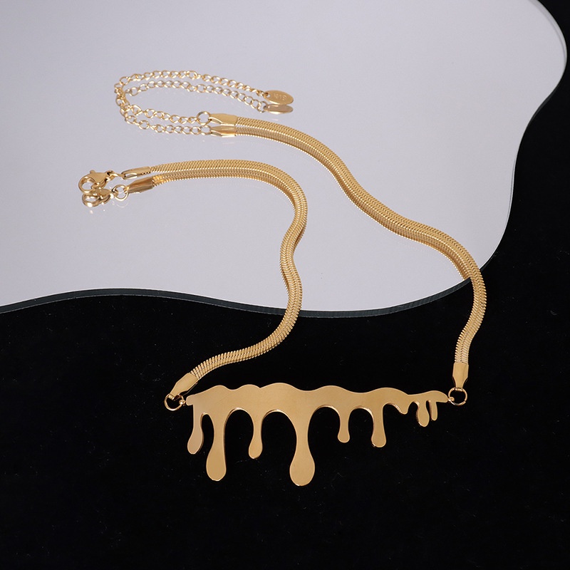 Kalung KL167 Stainless Steel 316L / Kalung Titanium Premium Fashion Wanita Kalung unik Lucu Elegant /Deluna/ Bs