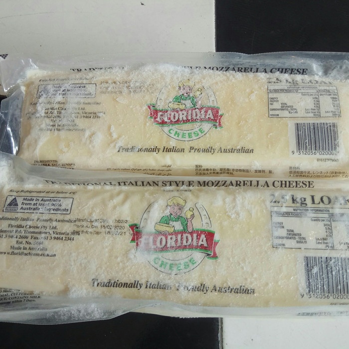 

Keju- Keju Mozarella Floridia Cheese 2,5 Kg -Keju.