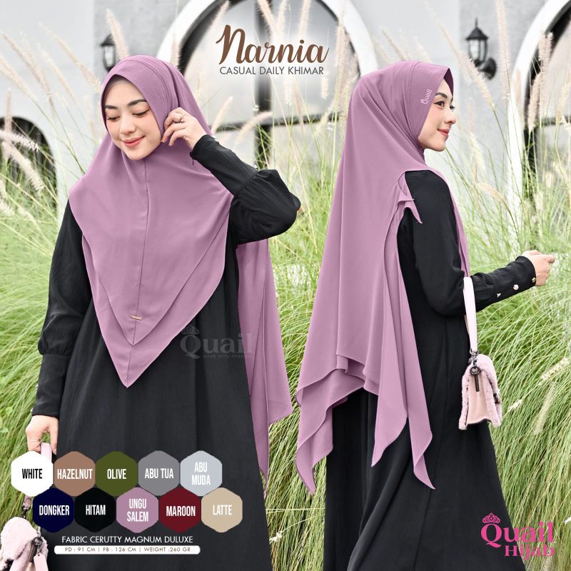 Khimar Jumbo 2 Layer QuaiL Hijab
