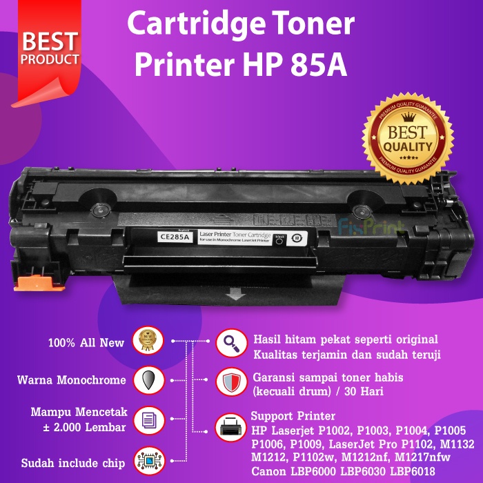 Cartridge Toner Compatible HP 85A CE285A M1132 M1212 P1102 M1217 M1212