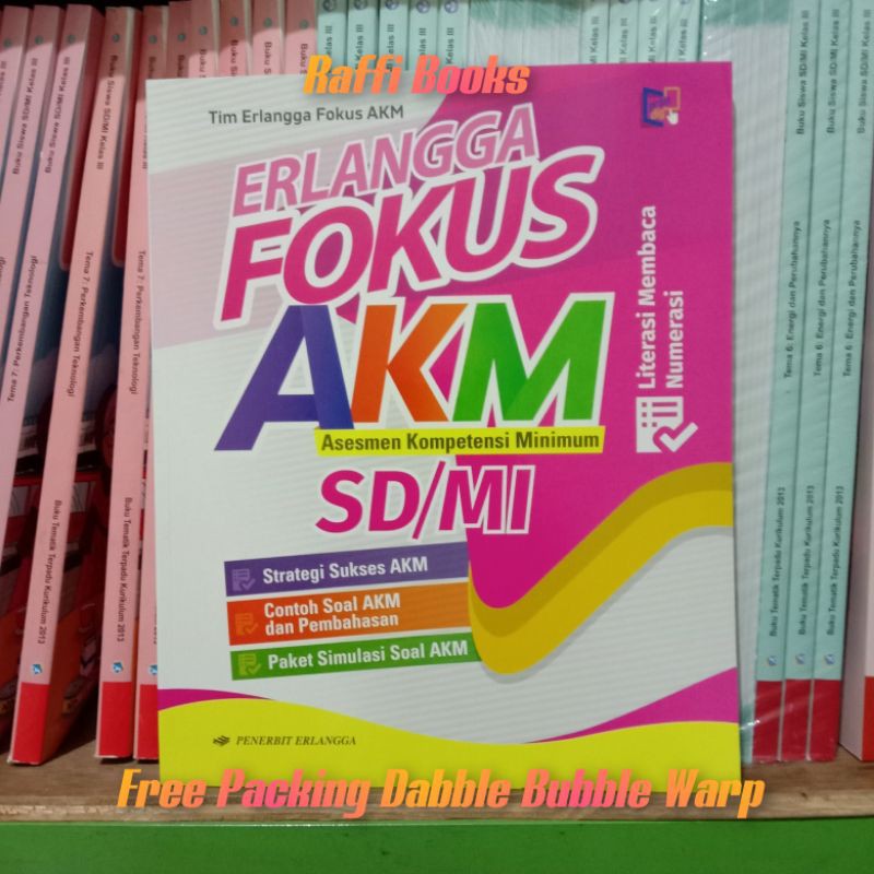 Terbaru Buku Fokus AKM SD/Mi Erlangga - Asesmen Kompetisi Minimum Original - Fokus AKM SD Erlangga